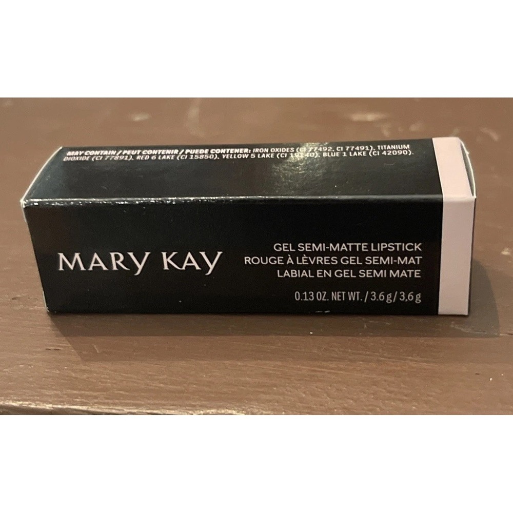 B) New In Box Mary Kay Gel Semi-Matte Lipstick Red Stiletto Full‎ Size Fast Ship